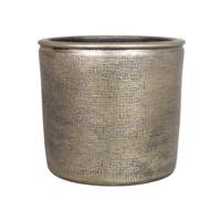 Floran Plantenpot - keramiek - industrieel goud - 31x34 cm