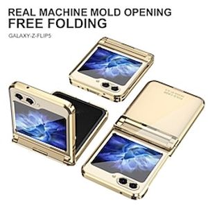 telefoon hoesje Voor Samsung Galaxy Z-flip 6 Z Flip 5 Z Flip 4 Z Flip 3 Achterkant Beplating Volledig lichaamsbeschermend Anti-krassen PC Lightinthebox