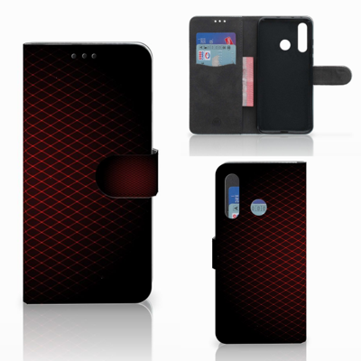 Huawei Nova 4 Telefoon Hoesje Geruit Rood Huawei Nova 4 Telefoon Hoesje Geruit Rood