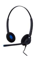 Alcatel-Lucent Enterprise AH 22 U On Ear headset Telefoon Kabel Zwart Ruisonderdrukking (microfoon)