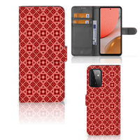 Samsung Galaxy A72 Telefoon Hoesje Batik Rood