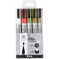 Creativ Company Krijt Markers Metallic Kleuren, 5st. - thumbnail