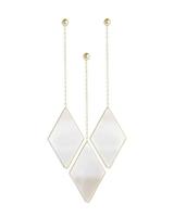 Umbra Dima diamantvormige wandspiegel (set van 3), Matgoud