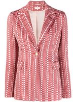 LIU JO blazer à motif géométrique - Rose - thumbnail