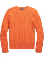 Polo Ralph Lauren pull en cachemire à tricot torsadé - Orange - thumbnail