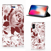 Bookcase Apple iPhone X | Xs Watercolor Flowers - thumbnail