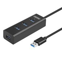 UNITEK USB Hub 4 Port 3.0 + 1 Microusb/SuperSpeed Data-hub Multiport verdeler voor pc, laptop, toetsenbord, muis, printer/iOS (Mac) + Windows compatibiliteit/plug & play/Y-3089