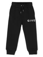 Givenchy Kids pantalon de jogging à logo imprimé - Noir - thumbnail