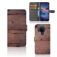 Nokia 5.4 Book Style Case Old Wood - thumbnail