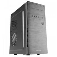 Tacens INITIOX, ATX Computerbehuizing, 12cm Zijventilator, Geborsteld Aluminium Front, Mid Tower, Intern Kabelbeheersysteem, USB 3.0, Zwart
