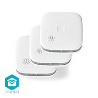 Nedis WIFIDS20WT3 Smartlife Rookmelder Wi-fi Batterij Gevoed Levenscyclus Sensor: 10 Jaar En 14604 Max. Batterijduur: 24 Maanden Android / Ios 85 Db Wit 3 Stuks - thumbnail