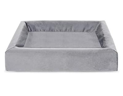 Bia bed royal fluweel overtrek hondenmand grijs BIA-60 70X60X15 CM