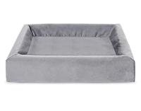 Bia bed royal fluweel overtrek hondenmand grijs BIA-60 70X60X15 CM