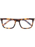 Saint Laurent Eyewear lunettes de vue à monture carrée - Marron