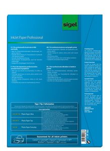 Sigel Inkjet Paper Professional IP182 Inkjet printpapier DIN A4 120 g/m² 50 vellen Helderwit