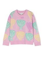 Stella McCartney Kids pull à motif coquillage en jacquard - Rose