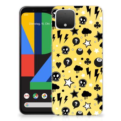Silicone Back Case Google Pixel 4 Punk Geel Silicone Back Case Google Pixel 4 Punk Geel
