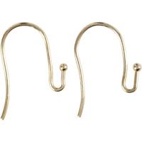 Creotime oorbelhaak 21 mm verguld 6 stuks