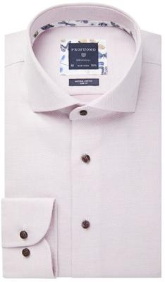Profuomo Originale Overhemd Roze Cutaway Dobby Bloemen Details Slim Fit Profuomo Originale Overhemd Roze Cutaway Dobby Bloemen Details Slim Fit