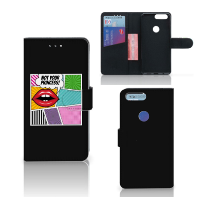 OnePlus 5T Wallet Case met Pasjes Popart Princess