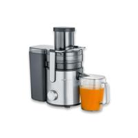 SEVERIN Sapcentrifuge, elektrische sapmachine met eenvoudige bediening, XXL-opvangbak voor vitaminerijke fruit- en groentesappen, 1,1 l sapreservoir, roestvrij staal, zwart, keukenapparaten, 800 W, ES