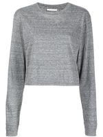 John Elliott t-shirt crop en coton - Gris