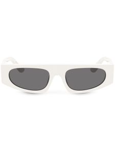 Dolce & Gabbana Eyewear lunettes de soleil DG Crossed à monture rectangulaire - Blanc