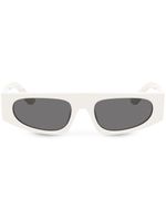 Dolce & Gabbana Eyewear lunettes de soleil DG Crossed à monture rectangulaire - Blanc - thumbnail