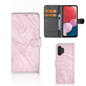 Samsung Galaxy A13 (4G) Bookcase Marble Pink - Origineel Cadeau Vriendin