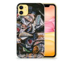 Apple iPhone 11 Siliconen Hoesje met foto Badges
