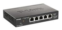 D-Link DGS-1100 Series 5-Port Gigabit PoE‑Powered Smart Managed Switch met 2 PoE Poorten, PoE powered, PoE-passthrough, 802.3af, VLAN support, layer 2 features, QoS, 802.3az EEE, Fanless