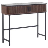 Beliani JOSE - Consoletafel-Donkere houtkleur-Vezelplaat