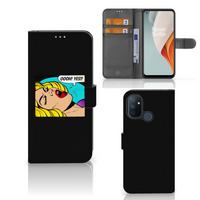 OnePlus Nord N100 Wallet Case met Pasjes Popart Oh Yes - thumbnail