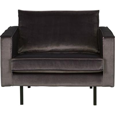 Fauteuil Rodeo velvet antraciet