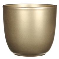 Mica Decorations Bloempot - goud - glanzend - keramiek - 19 x 18 cm   -