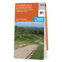 Wandelkaart - Topografische kaart 190 OS Explorer Map Malvern Hills, B - thumbnail