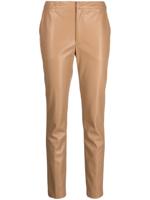 TWINSET Broek met logoplakkaat - Beige