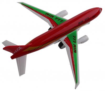 Johntoy vliegtuig met licht en geluid pull back 18 cm rood Johntoy vliegtuig met licht en geluid pull back 18 cm rood