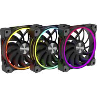 Alpenföhn 3x Wing Boost 3 ARGB PC-ventilator Zwart, RGB (b x h x d) 120 x 120 x 25 mm Incl. LED-verlichting - thumbnail