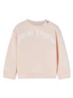 Palm Angels Kids sweat en coton à logo imprimé - Rose - thumbnail