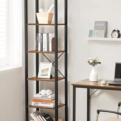 Boekenkast met industrieel ontwerp (40 x 30 x 187,5 cm)