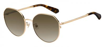 Kate Spade zonnebril Carlita dames goud met bruine lens Kate Spade zonnebril Carlita dames goud met bruine lens