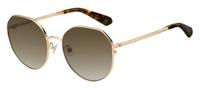 Kate Spade zonnebril Carlita dames goud met bruine lens