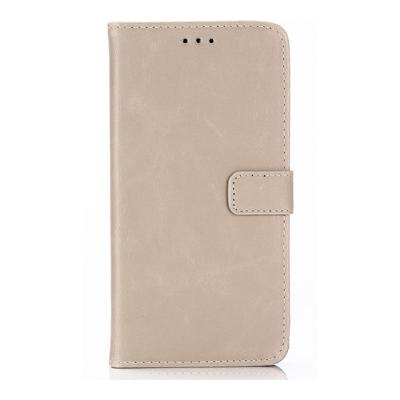 Shop4 - iPhone Xr Hoesje - Wallet Case Retro Grijs