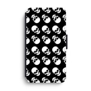 Musketon Skulls: iPhone XS Max Flip Hoesje