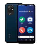 doro 8200 Dual-SIM senioren smartphone IP54, Met NFC, SOS-knop, SOS-functie Donkerblauw - thumbnail