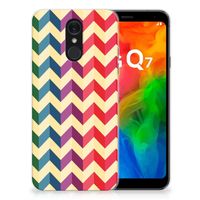 LG Q7 TPU bumper Zigzag Multi Color - thumbnail