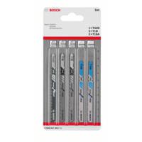 Bosch Accessories 2608667853 Decoupeerzaagbladenset Wood and Metal, 5-delig, schacht met dubbele nok 5 stuk(s) - thumbnail