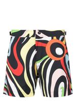 PUCCI short de bain à imprimé Marmo - Noir