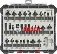Bosch Accessoires 30-delige gemengde freesset - schachtdiameter 6 mm - 2607017474